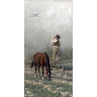 РЕПРОДУКЦИИ НА КАРТИНИ Щъркелът лети (1884)
